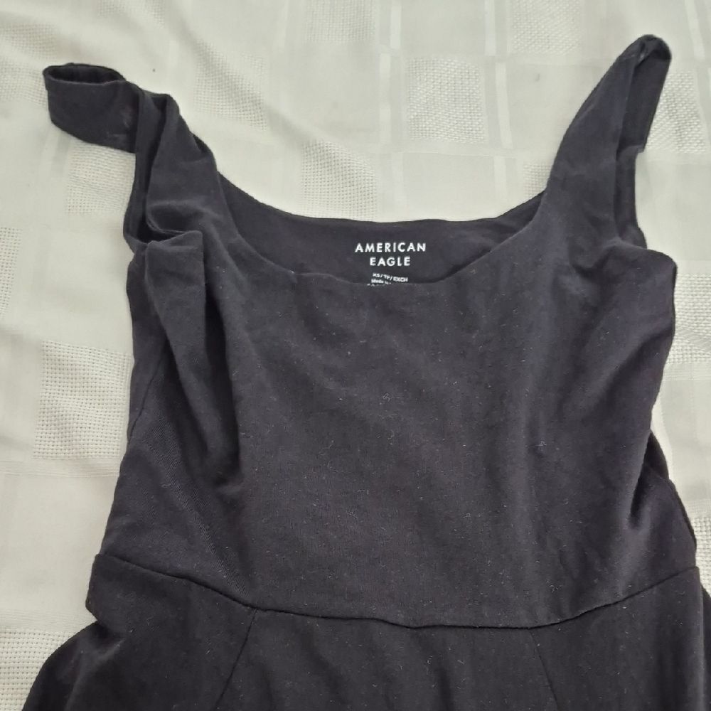 American Eagle Outfitters Black Maxi Dress With Front Slit - Picture 13 of 16